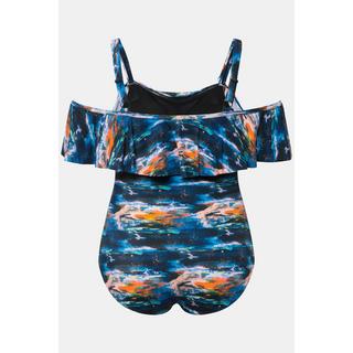 Ulla Popken Costume Volant Coppe Morbide Spalline Regolabili  