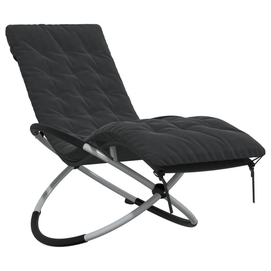 VidaXL Chaise longue acier  
