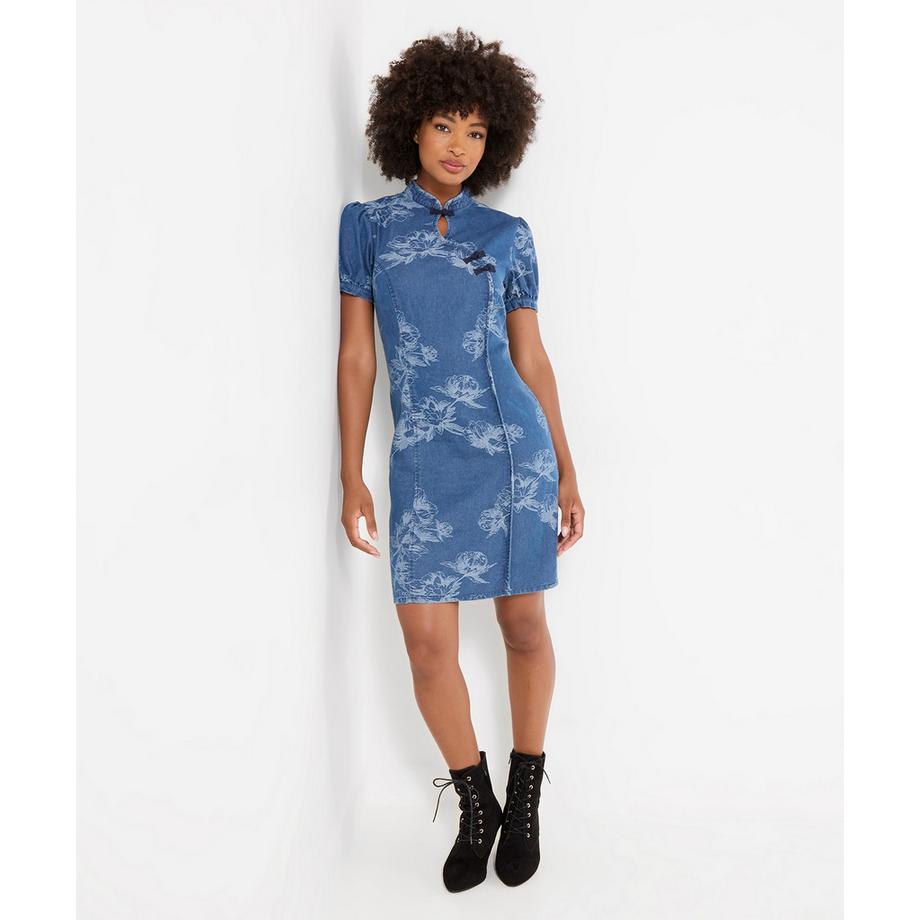 Robe Courte en Jean Jacquard Jessie