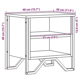 VidaXL comodino Legno multistrato  