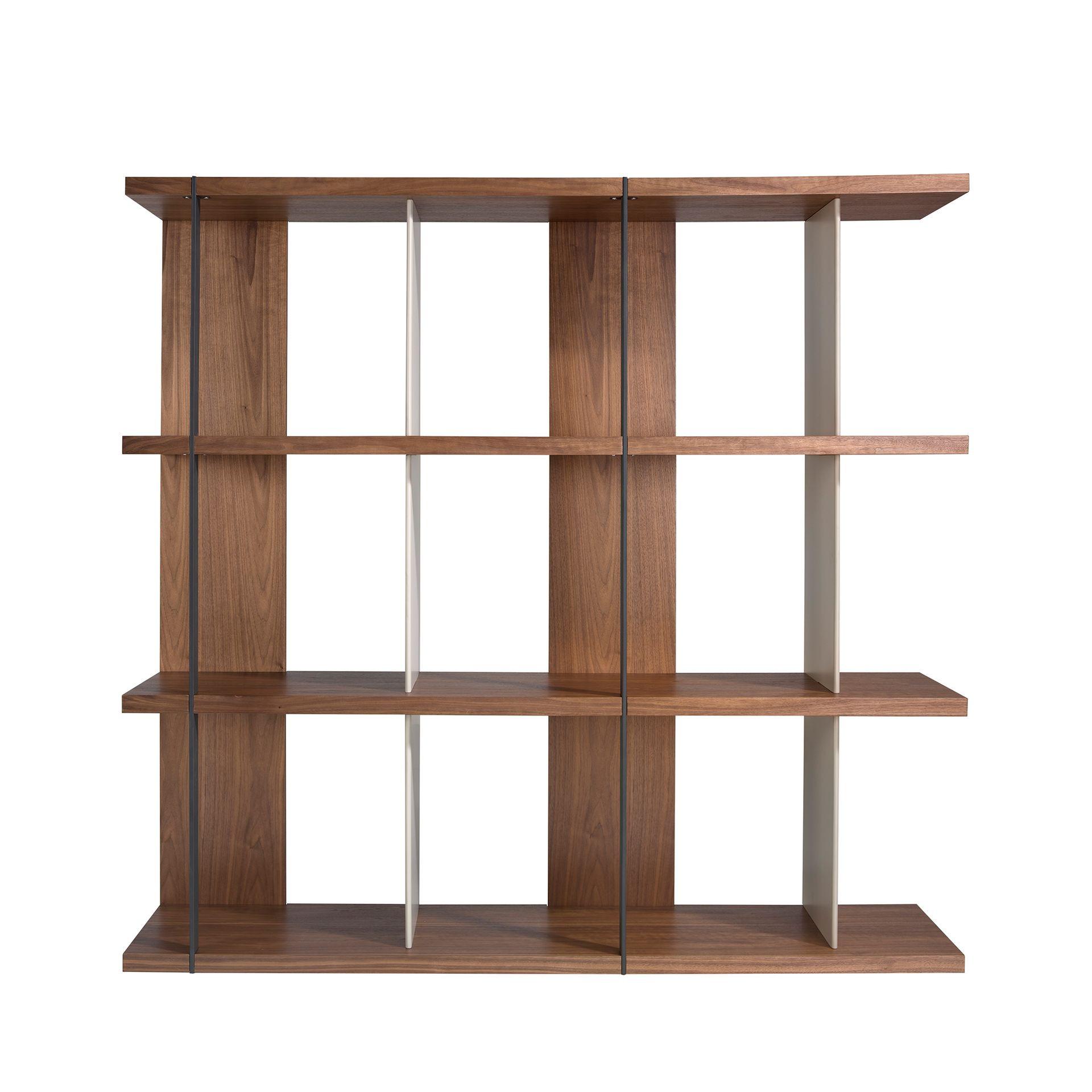 ANGEL CERDA Etagère en noyer et bois gris  