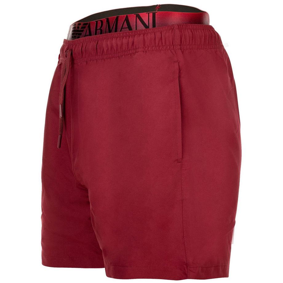 EMPORIO ARMANI Bequem sitzende Badeshorts mit Logoband  