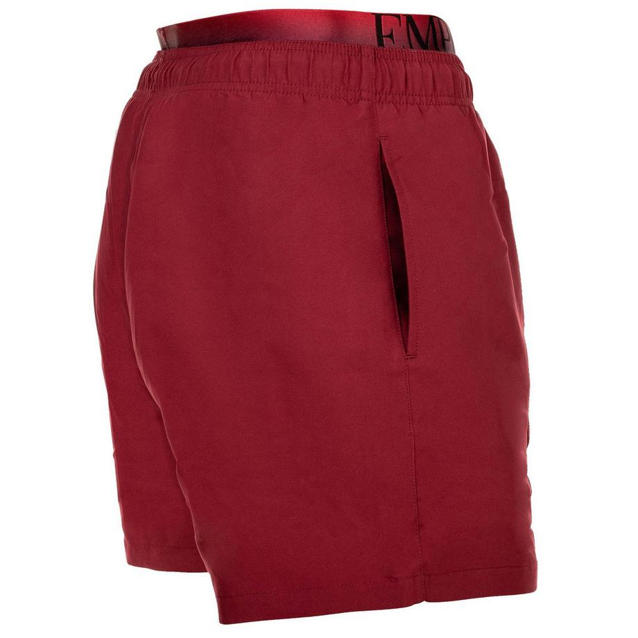 EMPORIO ARMANI Bequem sitzende Badeshorts mit Logoband  