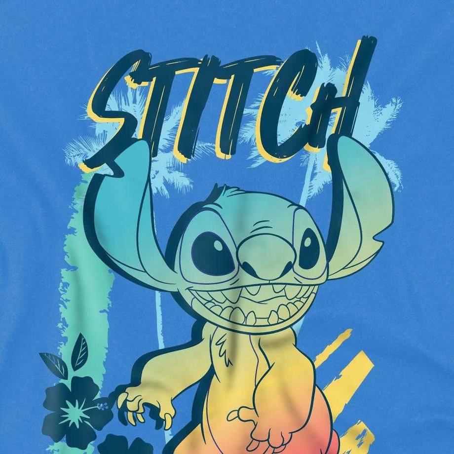 Lilo & Stitch  T-ShirtMotiftyle Plage Et Dégradé 