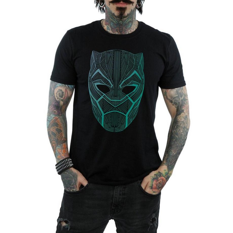 MARVEL Black Panther Mask Stampa Grafica T-Shirt  