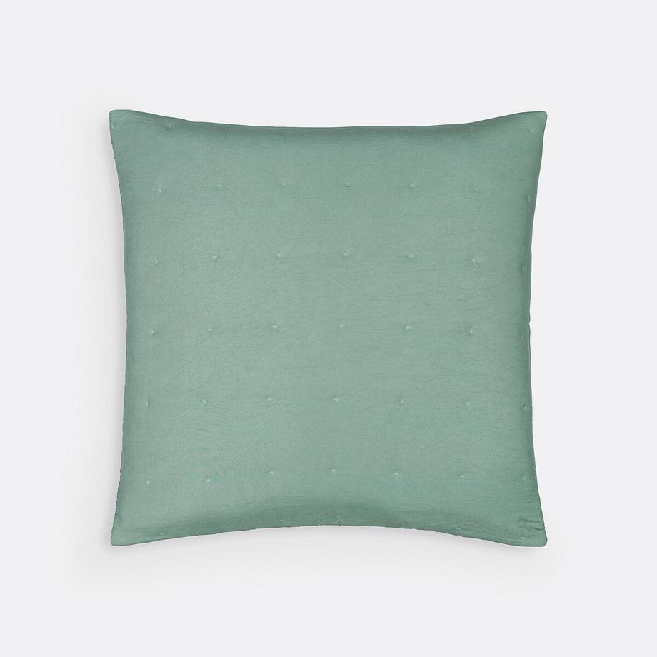 Housse de coussin microfibre lavée 65x65cm