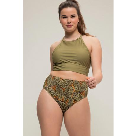 Studio Untold  Bikini-Slip, Blätterprint, HighWaist 