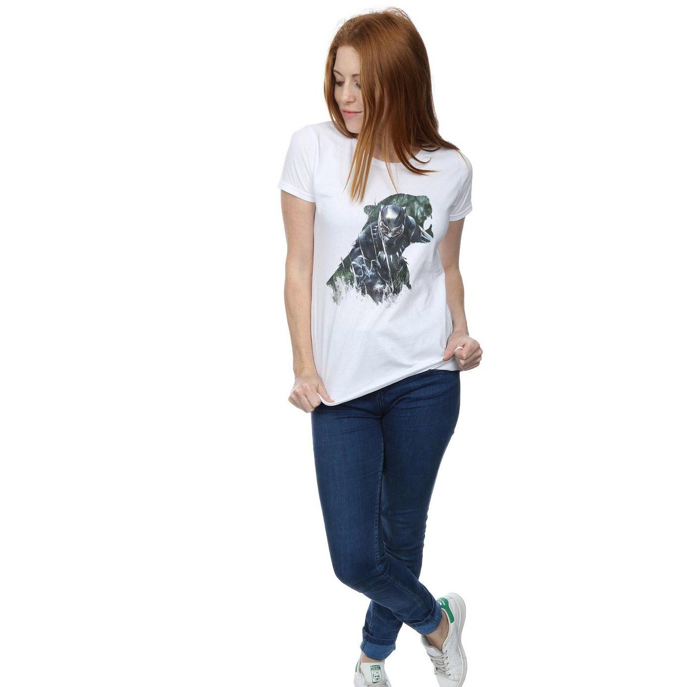 MARVEL  Tshirt BLACK PANTHER WILD SILHOUETTE 