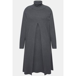 Ulla Popken Maglione Lungo Linea A Collo Alto Maniche Lunghe  