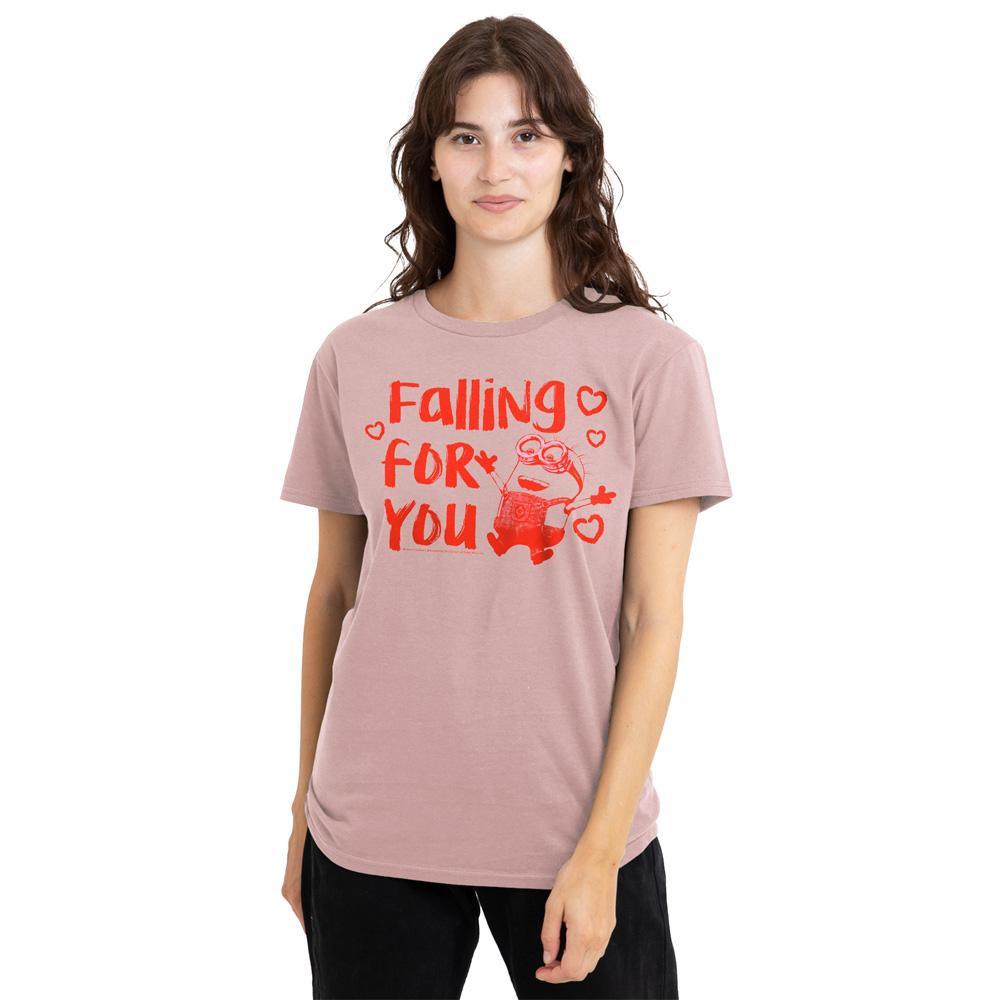 minions Falling For You Bedrucktes T-Shirt  