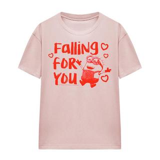 minions Falling For You Bedrucktes T-Shirt  