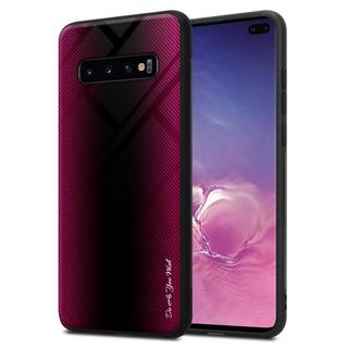 Cadorabo  Hülle für Samsung Galaxy S10 PLUS Streifen Optik 