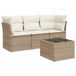 VidaXL set divano da giardino Polirattan  