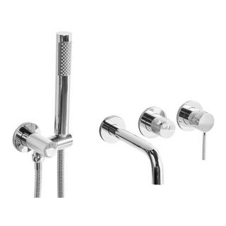 Beliani Robinet de douche mural en Laiton Moderne JAVIRA  