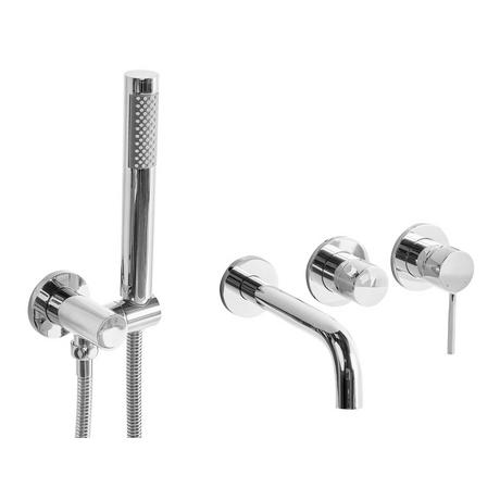 Beliani Robinet de douche mural en Laiton Moderne JAVIRA  