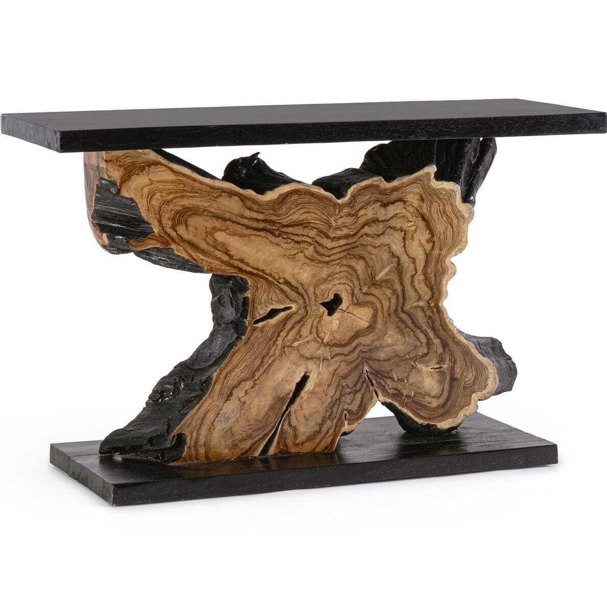 mutoni Console Marwood nature noir 120x40x75  