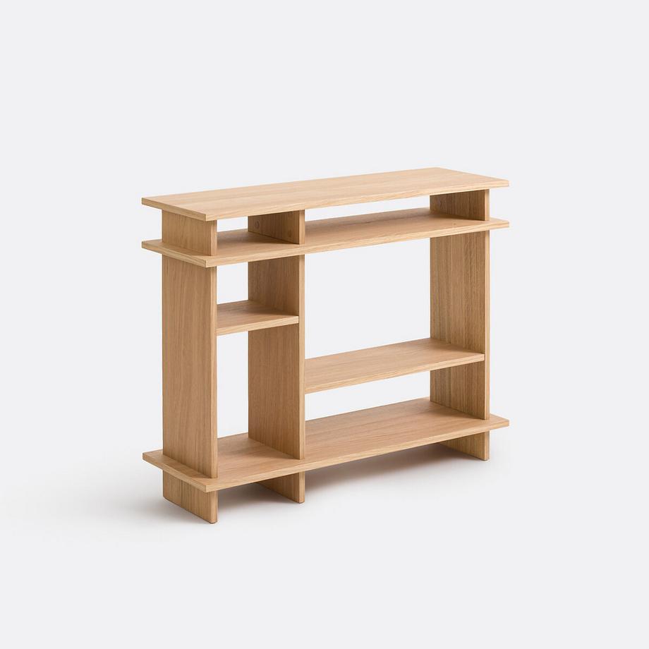 Étagère plaquée chêne
