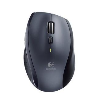 Logitech  M705 Marathon Mouse ergonomico Senza fili (radio) Laser Nero, Argento 7 Tasti 1000 dpi Ergonomico 