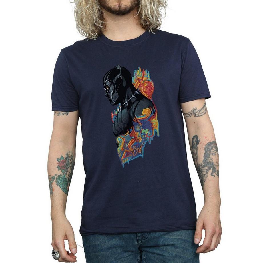 MARVEL Black Panther Wakanda Forever T-Shirt Stampa Grafica  