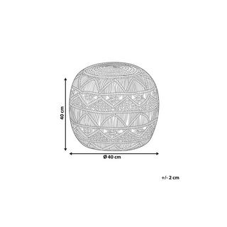 Beliani Pouf en Coton Boho BERKANE  