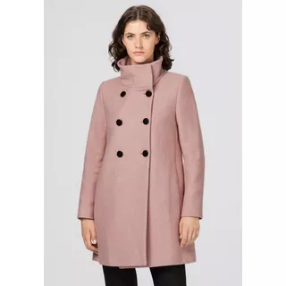 HALLHUBER  Kurzmantel mit recycelter Wolle und Stehkragen Rosa