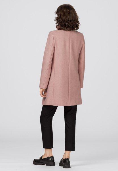 HALLHUBER  Kurzmantel mit recycelter Wolle und Stehkragen Rosa