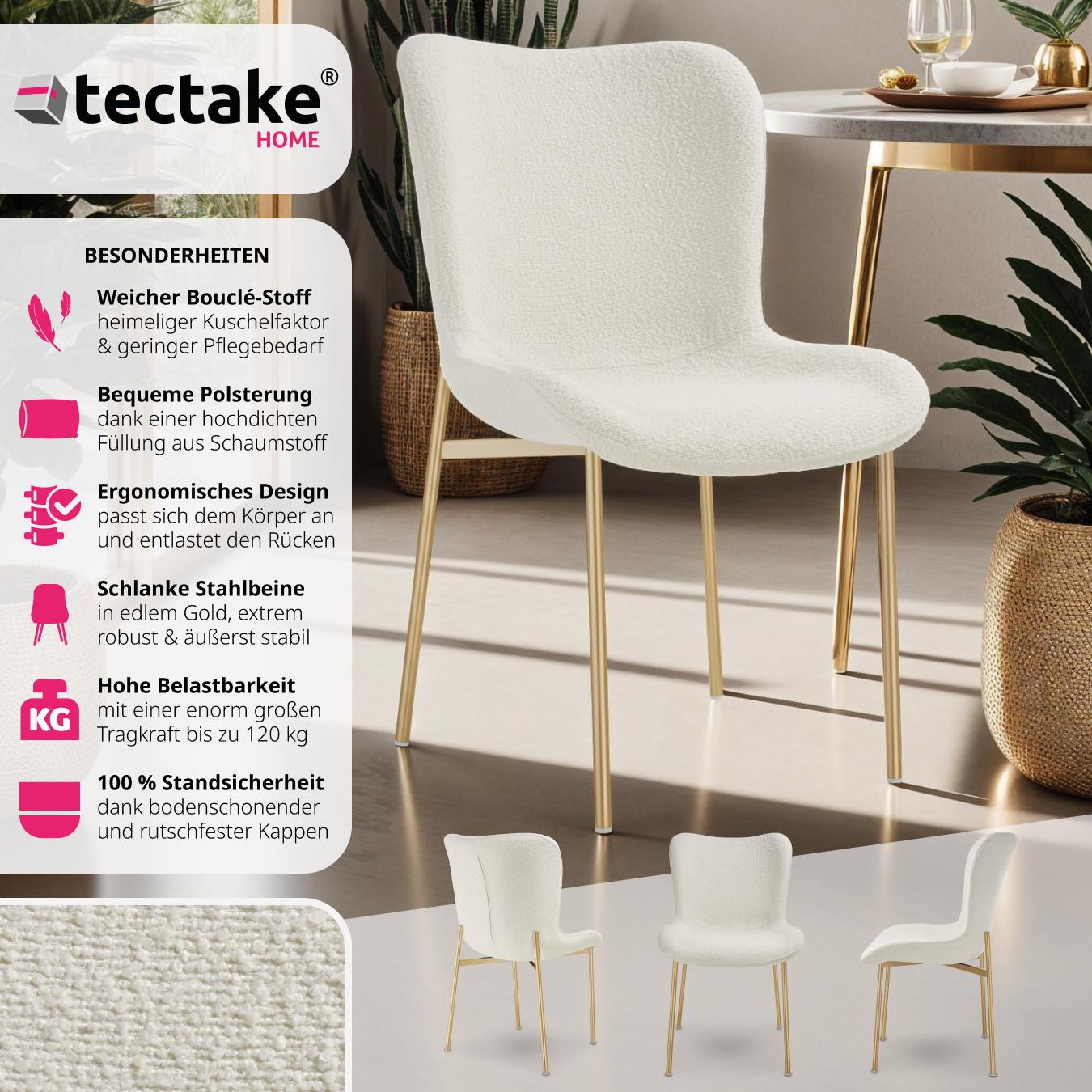 Tectake Chaise rembourrée Tessa  