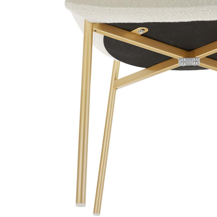 Tectake Sedia imbottita  Tessa Forma ergonomica con schienale alto  