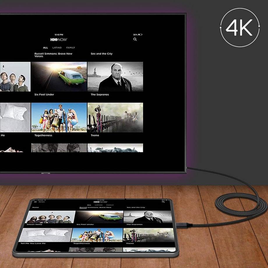 Wiwu  USB-C/HDMI Videokabel Wiwu Schwarz 