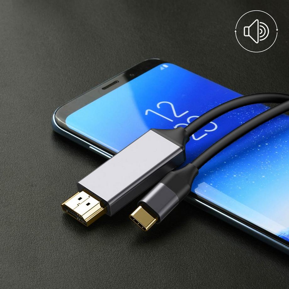 Wiwu  USB-C/HDMI Videokabel Wiwu Schwarz 