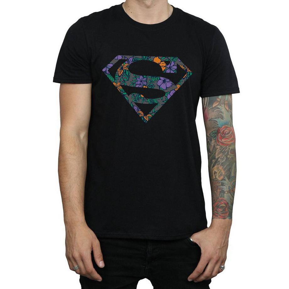DC COMICS Superman Floral Logo T-Shirt  