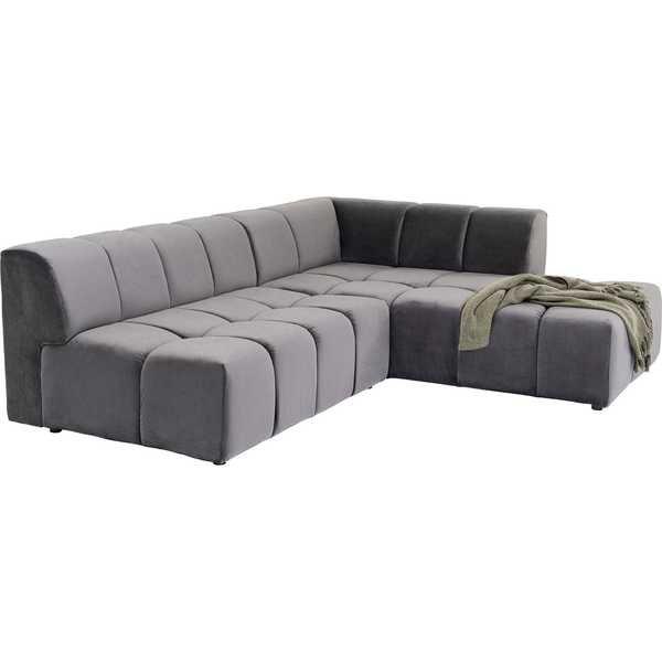 KARE Design Ecksofa Belami Grau Rechts  