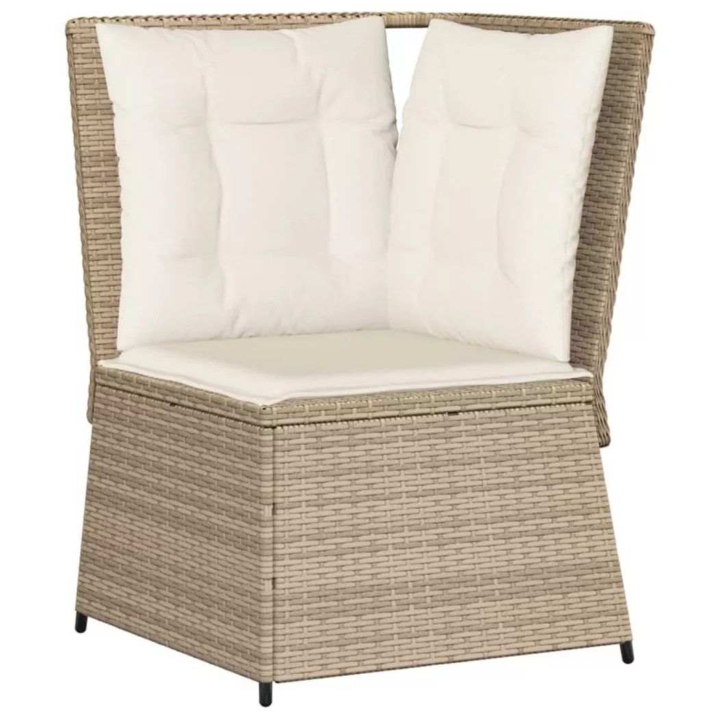 VidaXL - divano da giardino Polirattan, One Size, Beige