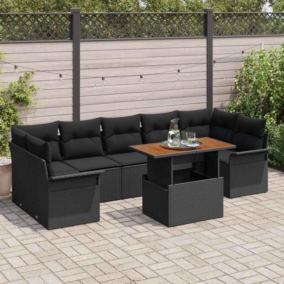 VidaXL Set di Mobili da Esterno Polyrattan  