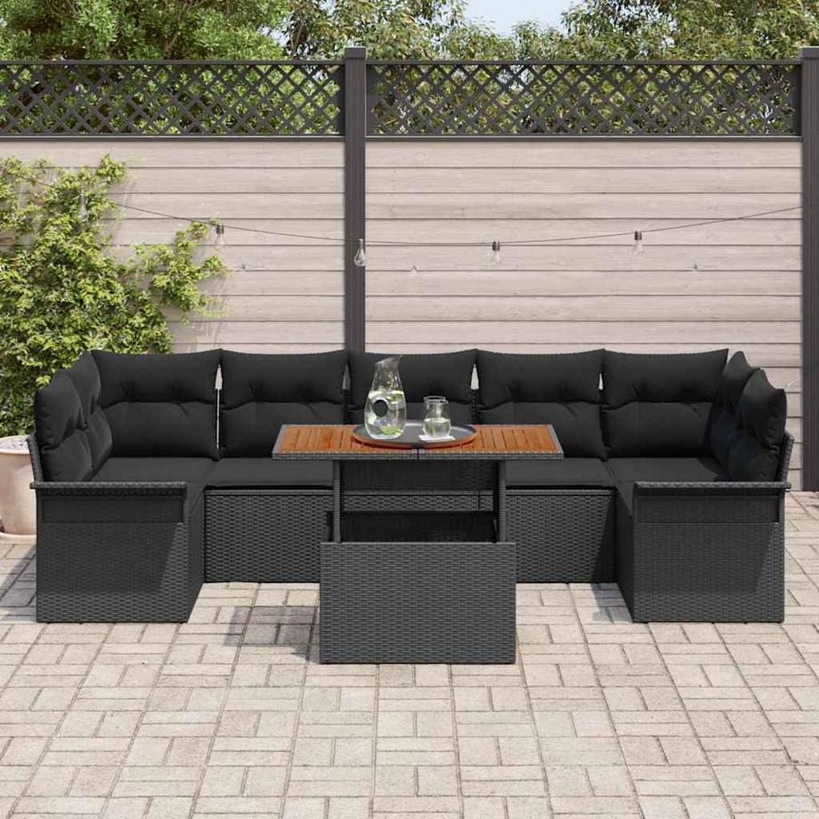 VidaXL Set di Mobili da Esterno Polyrattan  