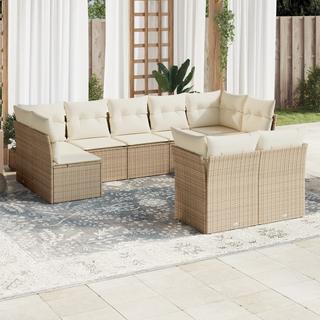 VidaXL set divano da giardino Polirattan  