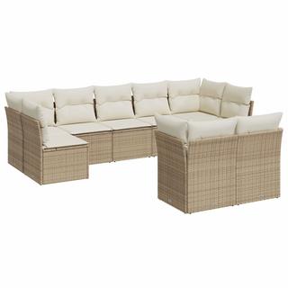 VidaXL set divano da giardino Polirattan  