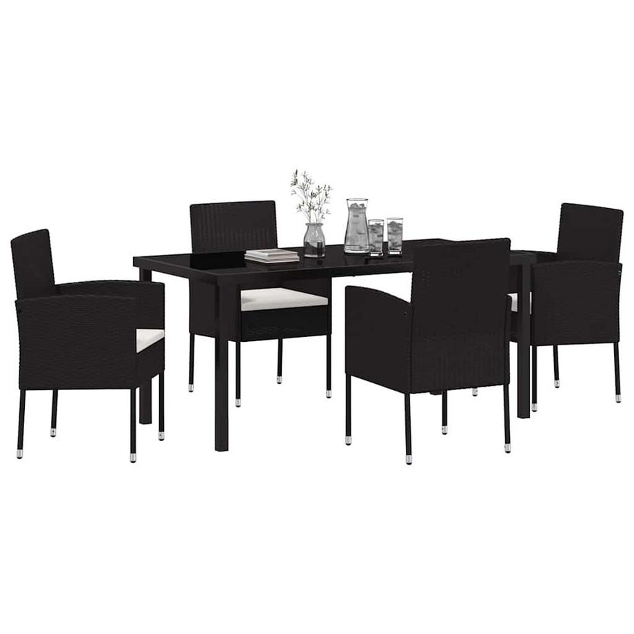 VidaXL Ensemble de salle à manger pour jardin poly rattan  
