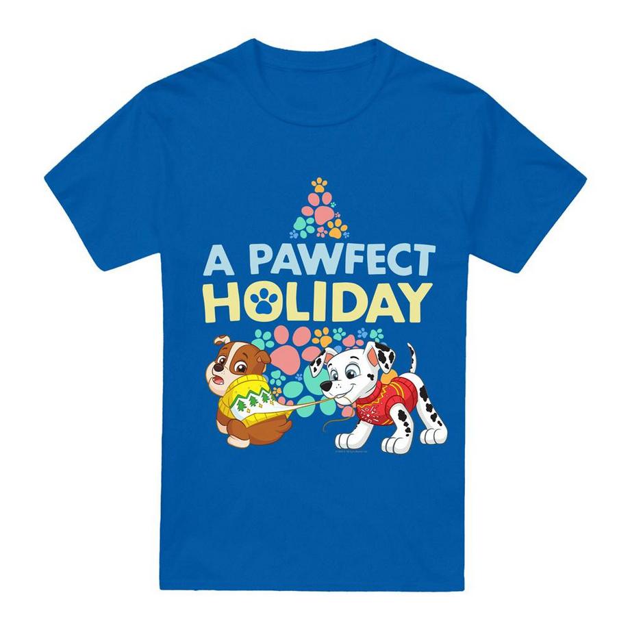 PAW PATROL A Pawfect Holiday Weihnachtliches Design T-Shirt  