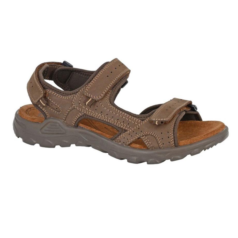 Sportsandalen, Leder