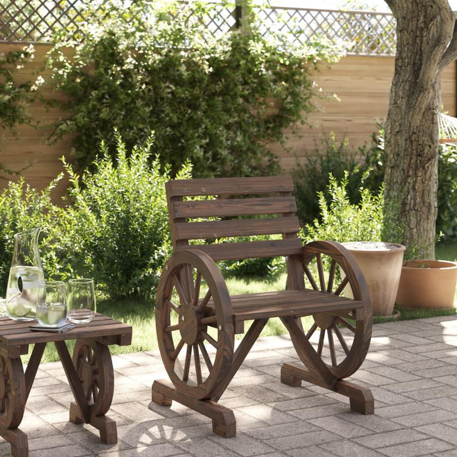 VidaXL sedia da giardino Legno  
