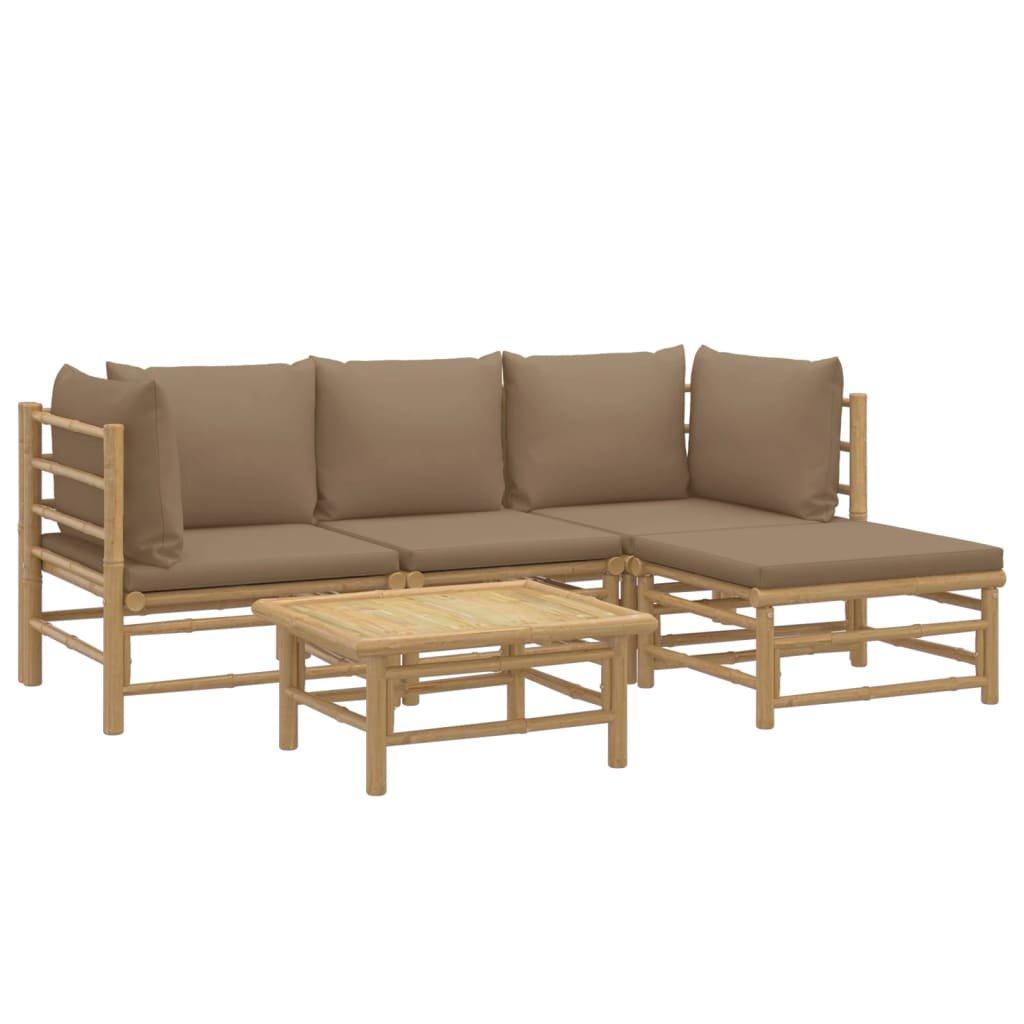 VidaXL Garten lounge set bambus  