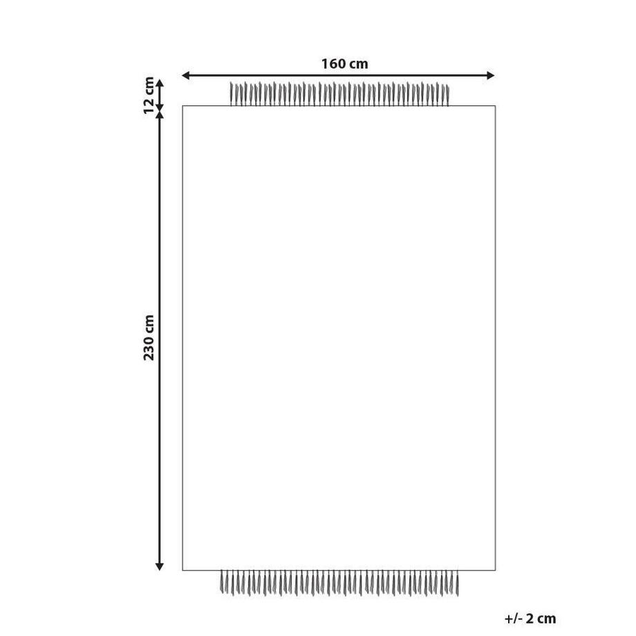 Beliani Teppich aus Wolle Skandinavisch DIVARLI  