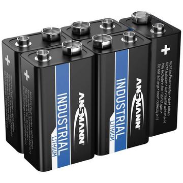 Industrial Lithium-9V-Block-Batterien, 5er