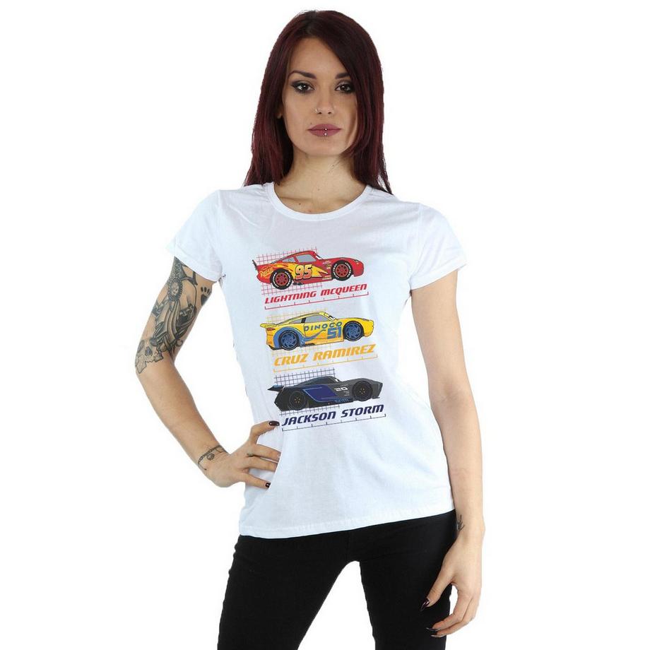 Disney Cars Lightning McQueen Cruz Ramirez Jackson Storm T-Shirt  