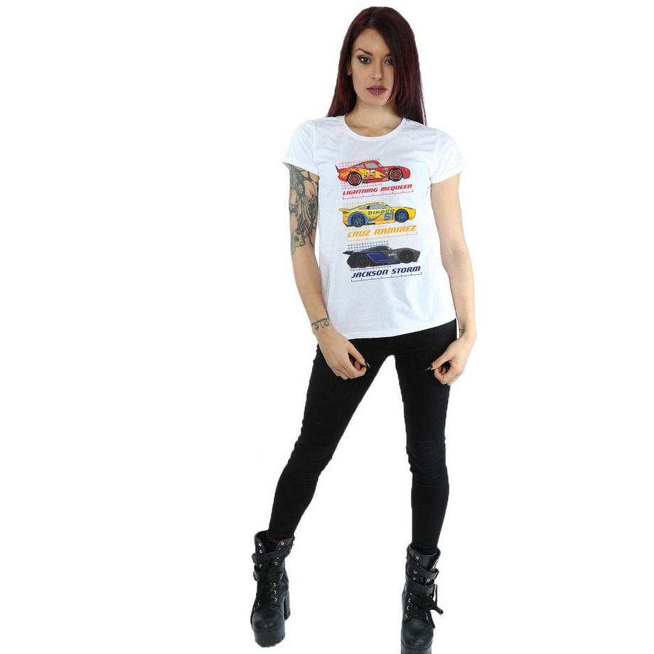 Disney Cars Lightning McQueen Cruz Ramirez Jackson Storm T-Shirt  