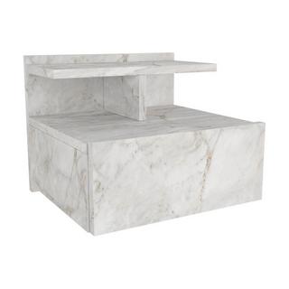 Vente-unique 2er-Set Nachttische hängend - 1 Schublade - Marmor-Optik - AZELNO  