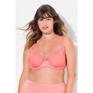 Ulla Popken Reggiseno con ferretto a pallini coppe morbide  