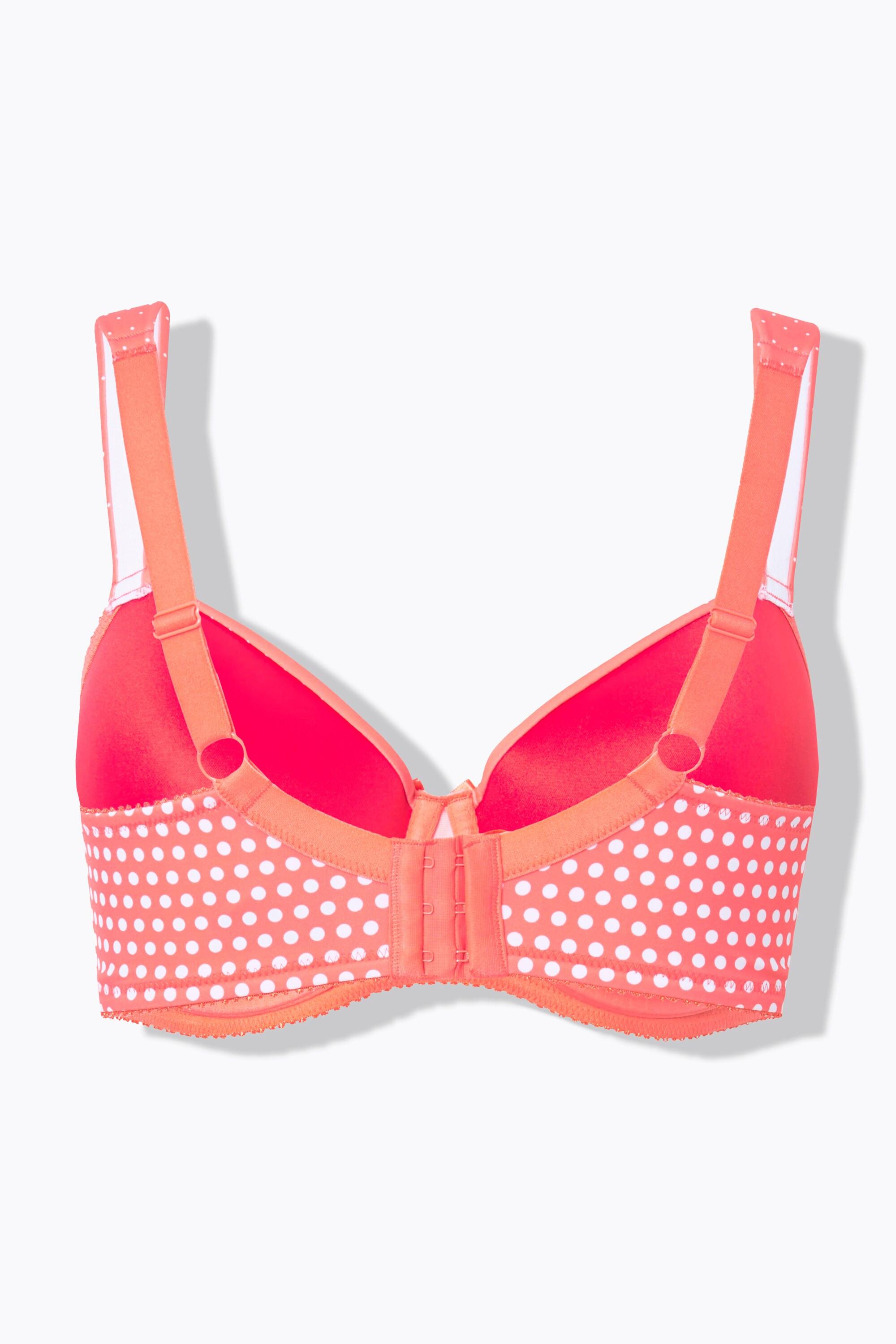 Ulla Popken Reggiseno con ferretto a pallini coppe morbide  