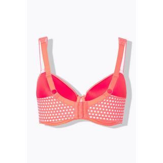 Ulla Popken  Reggiseno con pallini, ferretto, coppe morbide e coppa B-F 